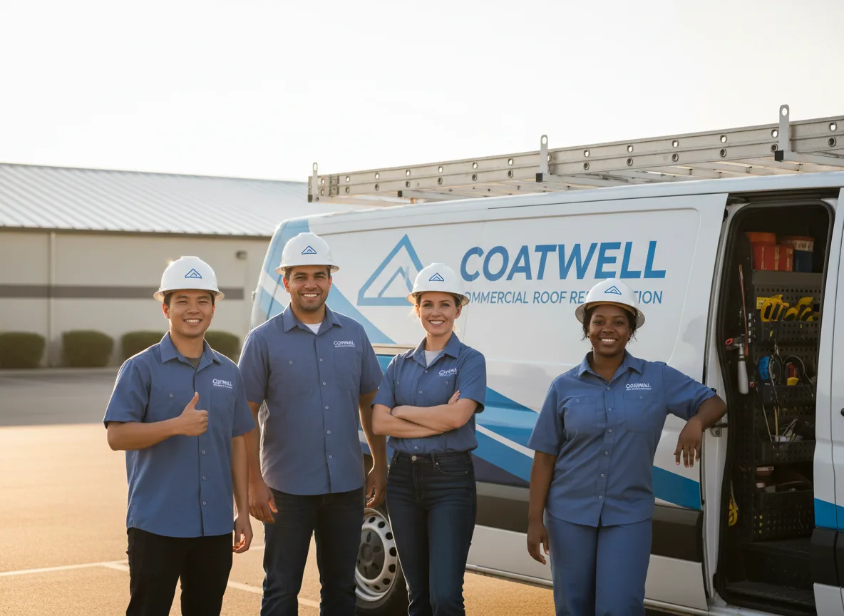 Commercial roof coating company in Capron, IL